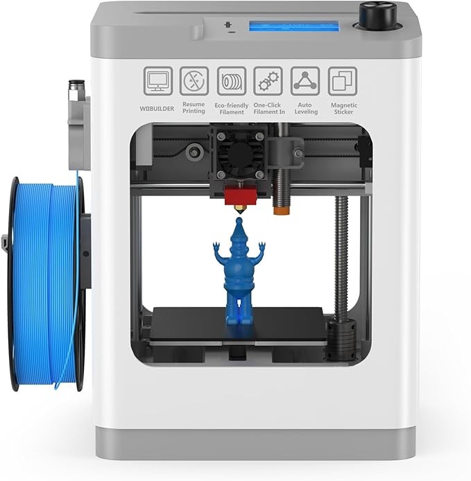 TINA2 3D Printer, HEPHI3D Mini 3D Printers for Beginners Fully Assembled Изображение 1